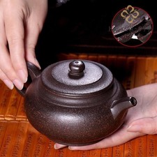 Master Handmade Tea Pot With Matching 4 Tea Cups Pure Zisha Yixing Pot Marked picture