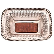 BARKER ELLIS Original Vintage Signed Silverplate Repousse Tazza Candy Dish Bowl picture