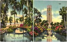 Vintage Postcard- CYPRESS GARDENS, BOK TOWER, FL. picture