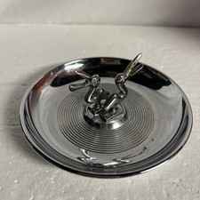 Vintage 1950s Chrome Pelican Pincherette Ashtray Mid-Century Modern Art Deco picture