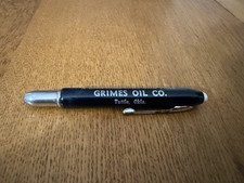 VINTAGE CHAMPLIN GRIMES OIL CO TUTTLE OK ADVERTISING BULLET PEN picture