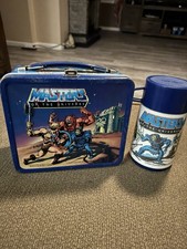 Vintage 1983 Masters of The Universe Lunchbox & Thermos Excellent Condition picture