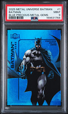 2025 Metal Universe Batman #1 Blue Precious Metal Gems PSA 9 1/50 PMG POP 1   picture