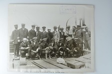 Crew USS Peary Macmillan Arctic Expedition Wiscasset Maine 1925 VTG Photo picture