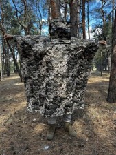 Anti-drone imaging cloak anti-thermal tactical poncho with the hood Pixel 1 picture