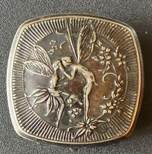 Vtg 1920's Djer-Kiss Kerkoff  Kissing Fairies Powder Mirror Compact Art Nouveau picture