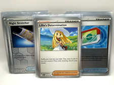 Pokemon TCG 40 Card Playable Trainer Lot Poke Pad Night Stretcher Lillies NM picture