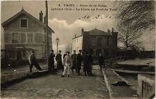 CPA AK TRIEL Crue de la SEINE January 1910 Le Genie au Pont de TRIEL (359680) picture