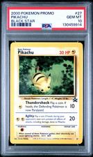 2000 POKEMON PROMO BLACK STAR #27 PIKACHU PSA 10 picture