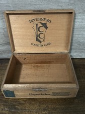Vintage Inverness Country Club Especiales Wooden Hinged Box picture