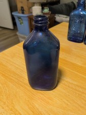 Vintage Phillips Milk of Magnesia Cobalt Blue Bottle picture