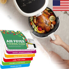 Air Fryer Cooking Times Chart Cookbook Cheat Sheet Magnetic Reference Guide picture