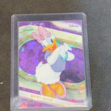 2025 Topps Chrome Sapphire Disney Daisy Duck /15 Purple color match RARE CLEAN picture