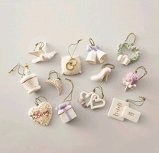Lenox Wedding Bliss 12-Piece Mini Ornament Set- New in Box picture
