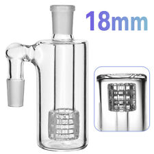 18mm Ash Catcher 90 Degree Glass Water Bong Thick Pyrex Glass Bubbler &18mm Bowl picture