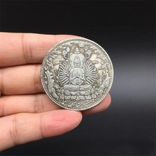 Tibet Silver Ancient Coin Collection Buddhist Thousand Hand Guanyin High Quality picture