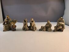 Lot of 4 Vintage Antique Chinese Mud Man Figures 2
