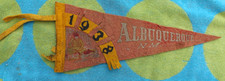 VINTAGE 1938 ALBUQUERQUE NEW MEXICO PENNANT 12