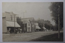 HARTLAND MICHIGAN RPPC Approx 1910 Street View Sepia w Nice Detail to GR  picture