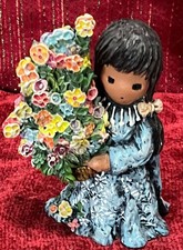 5” Vintage Goebel DeGrazia Desert Flower Girl CC9910 Artists Of The World 1999 picture