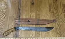 Vintage Philippines Large USMC Bolo Knife And Sheath Massive 16.5 Inch Blade picture