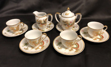 Lovely 12-pc Dragonware by Sunray, Gold Gilt Vintage Japanese Tea Set picture