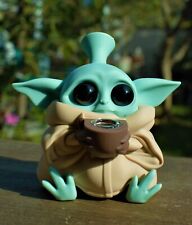 Collectible Baby Yoda Silicone Hookah Smoking Pipes Bong Bubbler Water Pipe bowl picture