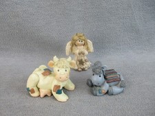 Vintage Suzi Skoglund Cow Donkey Angel Resin Figurine 1994 picture