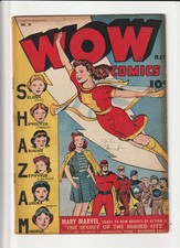 WOW COMICS #36 (Fawcett, 1945) VG+ ~ MARY MARVEL ~ SHAZAM picture