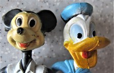 RARE  GENUINE ORIGINAL EARLY BENDY MICKEY MOUSE AND DONALD DUCK picture