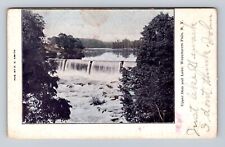 Wappingers Falls NY-New York, Upper Dam & Lake, Vintage c1907 Souvenir Postcard picture