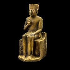 Ancient Egyptian King Khufu statue , The biggest Pyramid King Statue from Stone picture