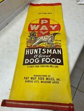 1960's Pay Way Huntsman Dog Food Advertising Bag - NOS - 11
