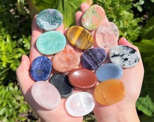 Natural Crystal Worry Stone: Choose Gemstone (Crystal Healing Pocket Stone) picture