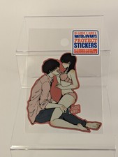 B-Side Label Sticker Girl on Guy Waterproof US SELLER picture