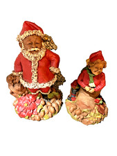 2 Tom Clark Figurines Santa Claus ~Nuts, Rag Doll, & Noel ~toys, toy soldier ’84 picture