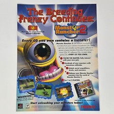 Monster Rancher 2 Sony PlayStation 1 PS1 Breeding Print Ad/Poster Promo Art picture