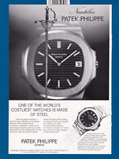 Patek Philippe Nautilus Watch Made Of Steel Original 1977 Vintage Print Ad  picture