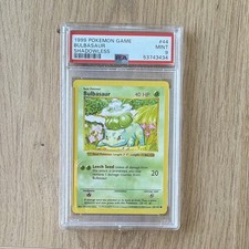 Pokemon TCG Bulbasaur Shadowless 1999 44/102 English PSA 9 PV 40 Base picture