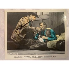 Vintage Fred MacMurray - Face Of A Fugitive - Autographed Lobby Card picture