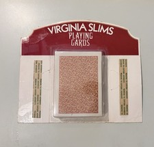 Virginia Slims Advertising Playing Cards 1985 Orange Pattern (unopened) Sealed picture