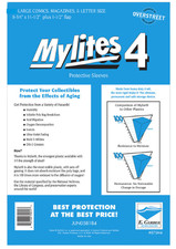 10 Sleeves E. Gerber Mylites4 Archival 4 Mil Mylar Bags -Large Comic/Magazine picture