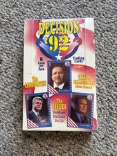 Decision 92 Factory Sealed Trading Card Box Clinton Bush Perot Rep  Dem🔥RARE picture