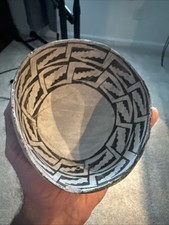 ￼ Anasazi prehistoric black on white bowl. picture
