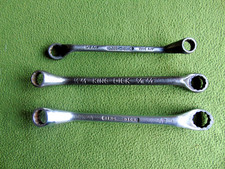 3 x King Dick Ring spanners  A/F sizes – vintage picture