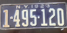 Really Nice Original 1923 NEW YORK LICENSE PLATE See My Other Plates picture