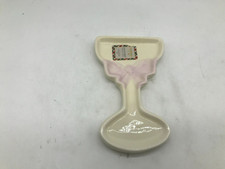 Ciroa Ceramic 7in Purple Bow on Wine Glass Spoon Rest BB01B10033 picture