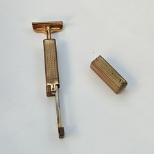 Vintage Gold Tone  Schick Repeating Safety Razor 