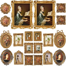 20 Pcs Wooden Vintage Gold Picture Frame Bulk picture