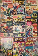 STRANGE TALES Silver Age Lot (9) #123-134* FN VG Many 1st Apps. 1964 Jack Kirby picture